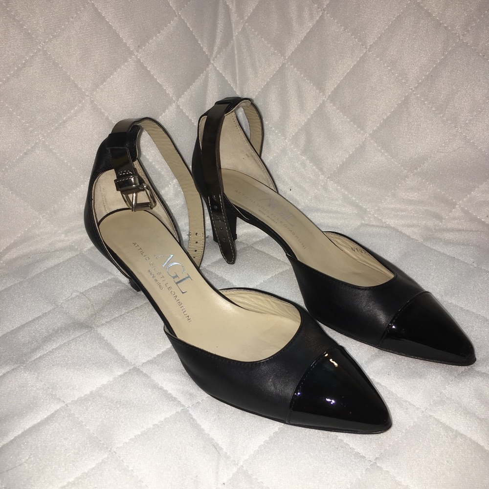 🌷AGL🌷Claire Ankle Strap Capped Pumps (Size 8.5)